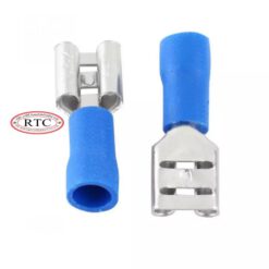 หางปลาเสียบแอร์ตัวเมีย V2.5-7A สีน้ำเงิน T-LUG